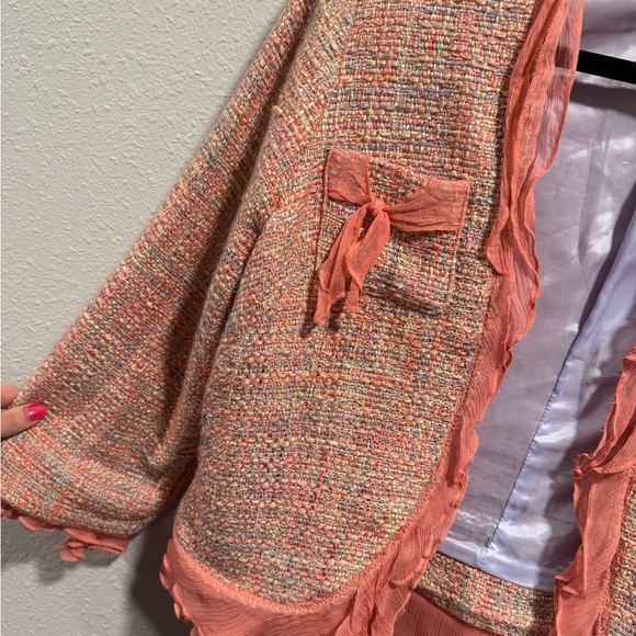 Korean Ruffle blazer size 12 - Picture 2 of 4